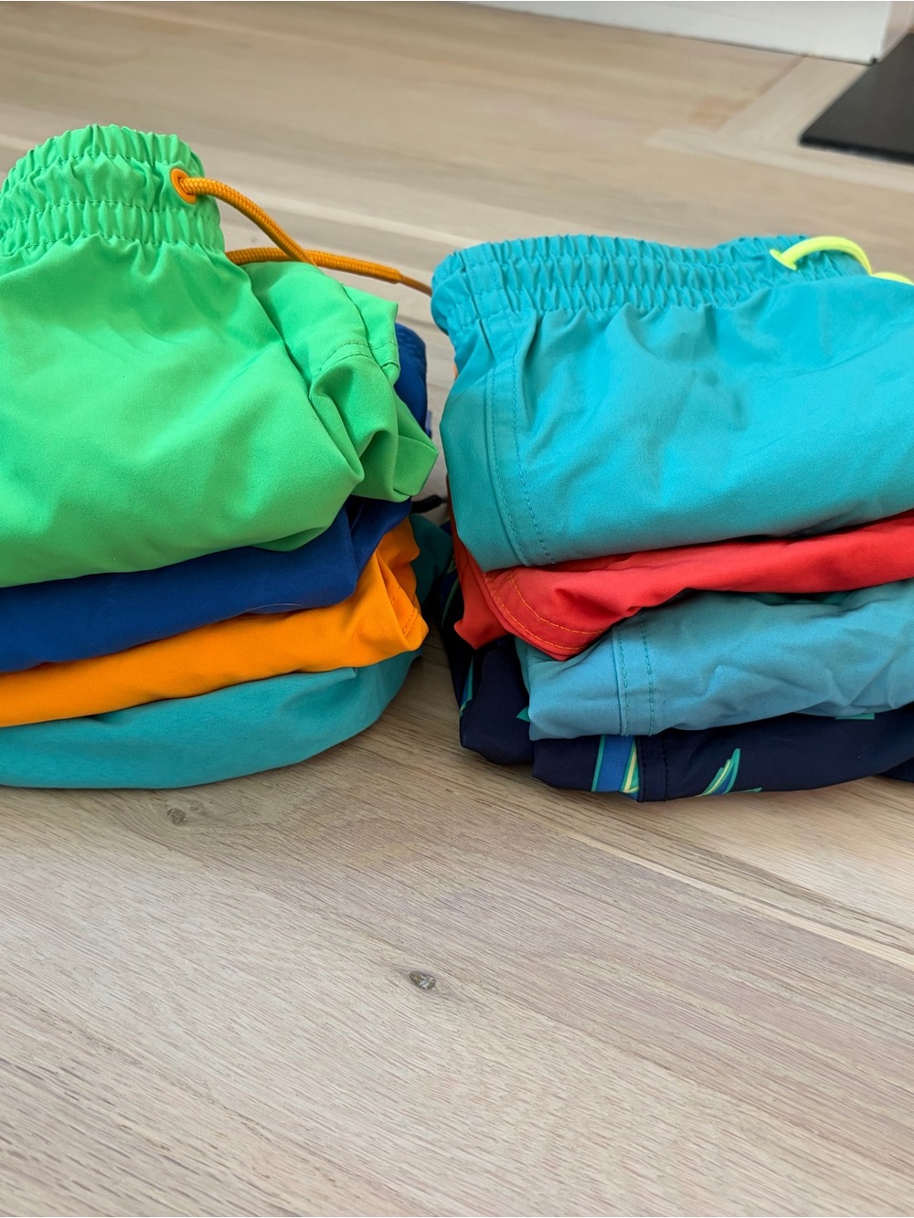 8 Old Navy Kids Swim Shorts - Turquoise, Green, Orange, Red